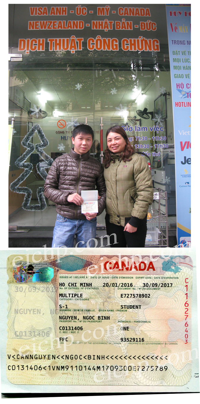 Trao visa Canada Nguyễn Ngọc Bình